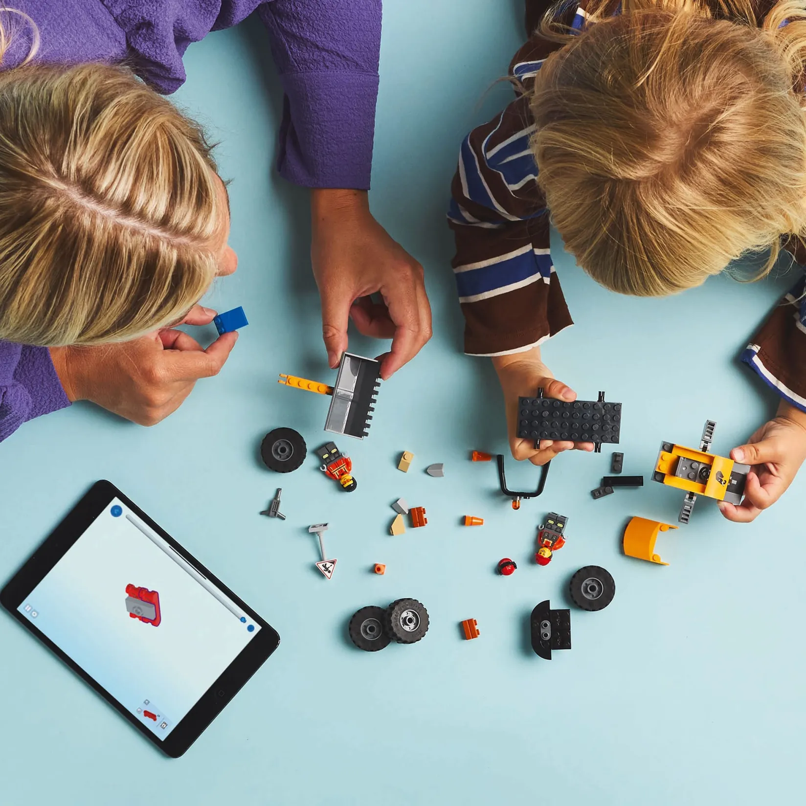 Assembly & Construction>LEGO® City Yellow Construction Wheel Loader