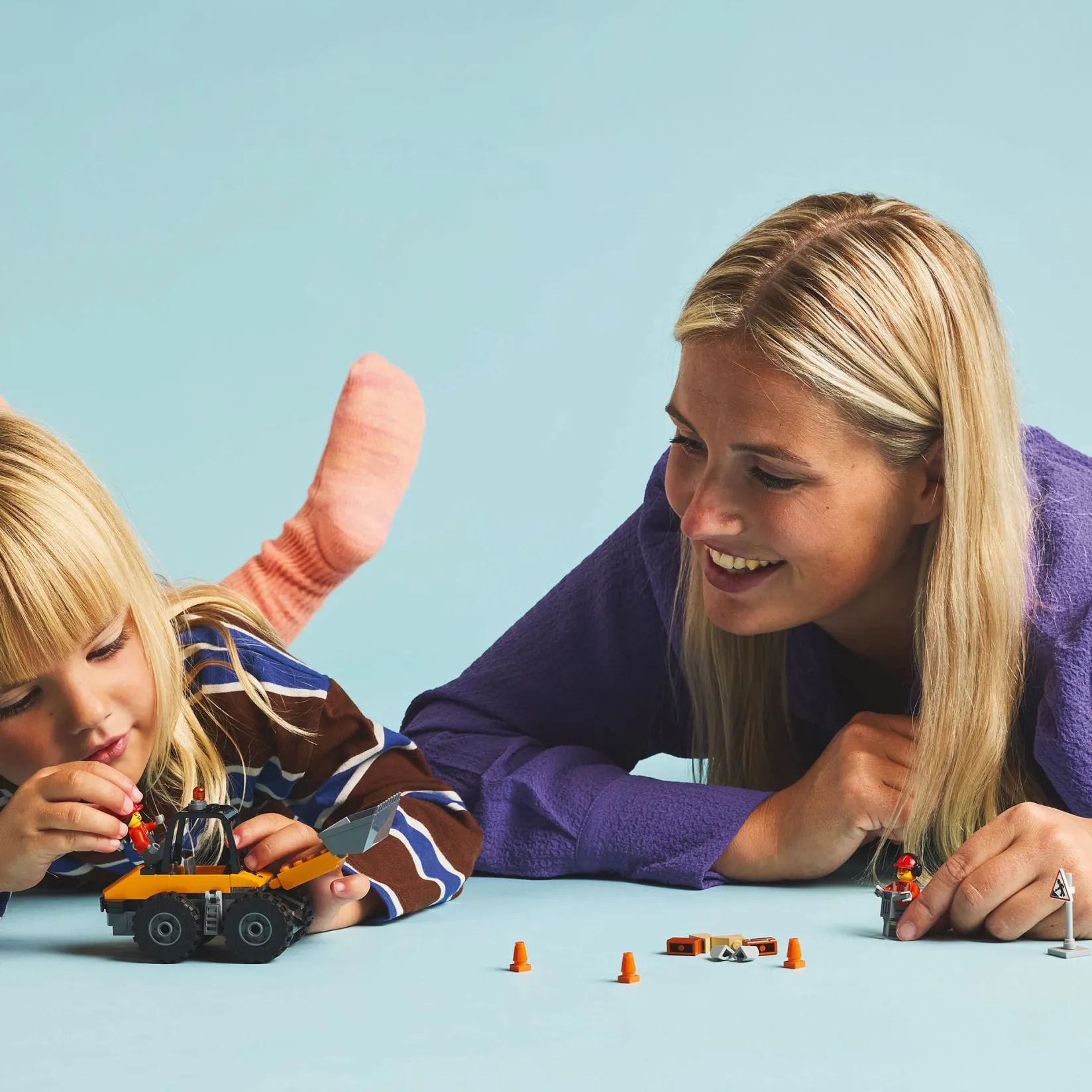 Assembly & Construction>LEGO® City Yellow Construction Wheel Loader