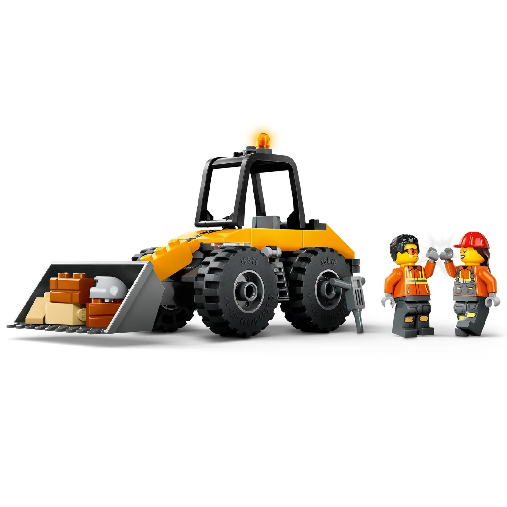 Assembly & Construction>LEGO® City Yellow Construction Wheel Loader