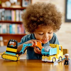 Online DUPLO® Construction Truck & Tracked Excavator Kids Assembly & Construction
