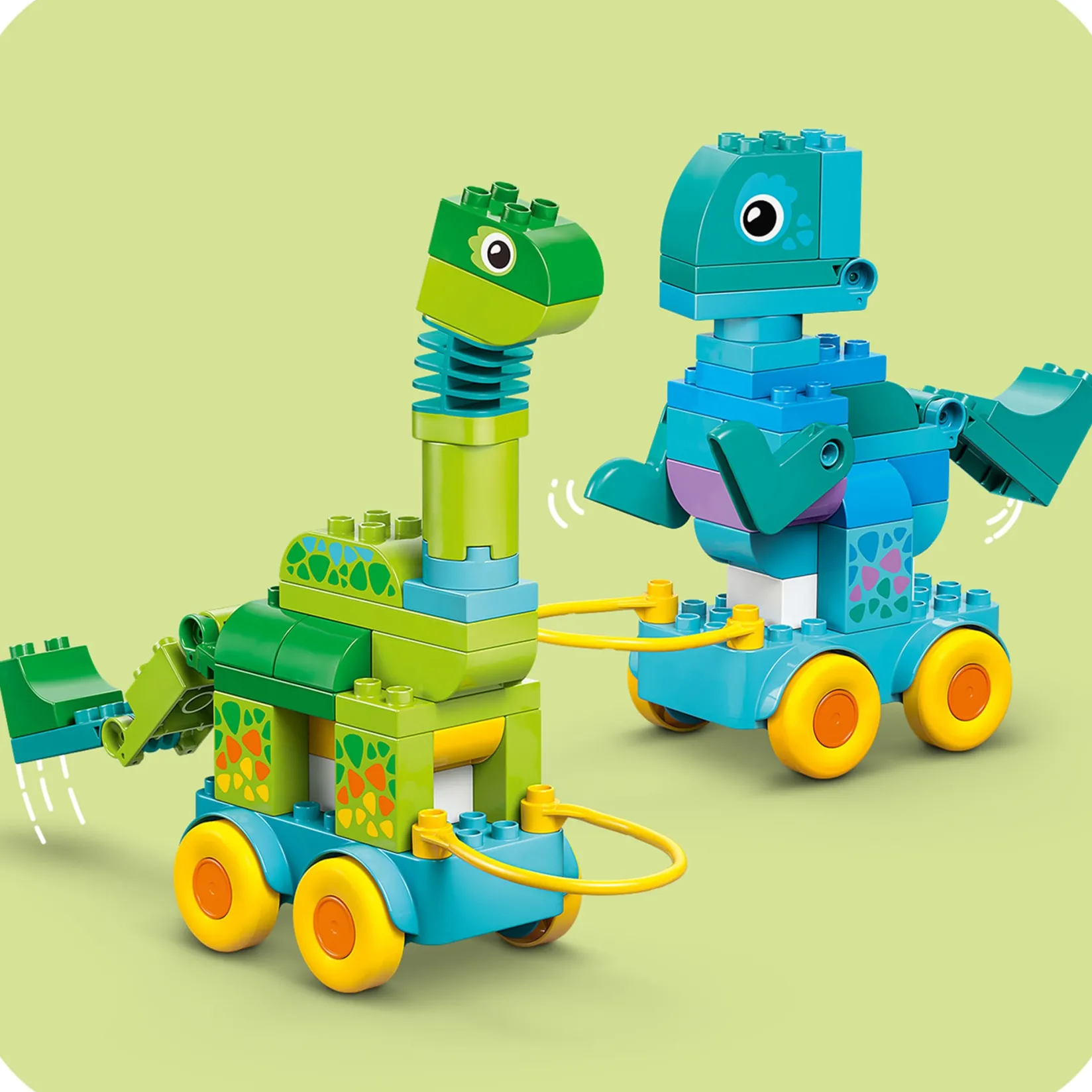 Assembly & Construction>LEGO® DUPLO® Town 3 in 1 Dinosaurs on Wheels