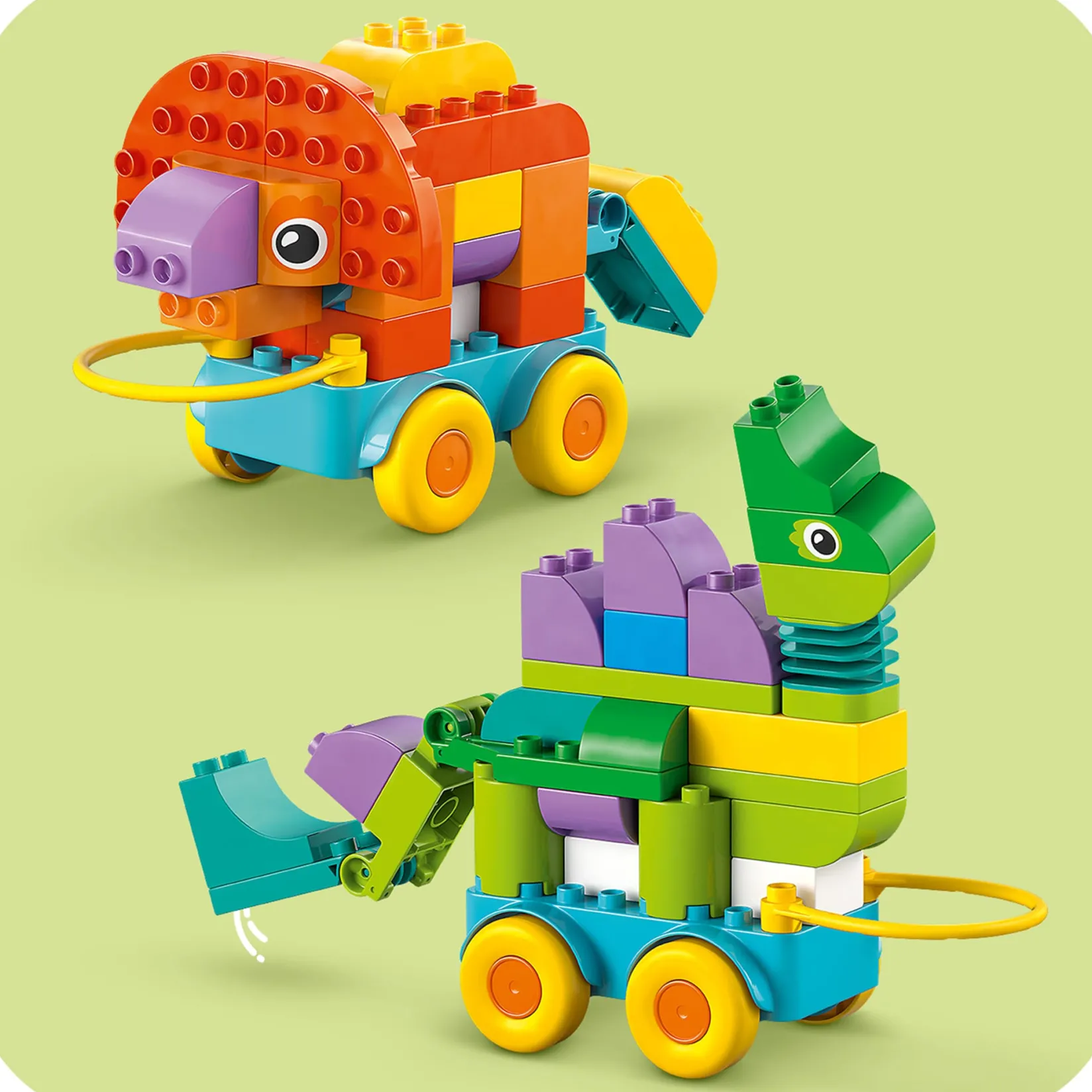 Assembly & Construction>LEGO® DUPLO® Town 3 in 1 Dinosaurs on Wheels