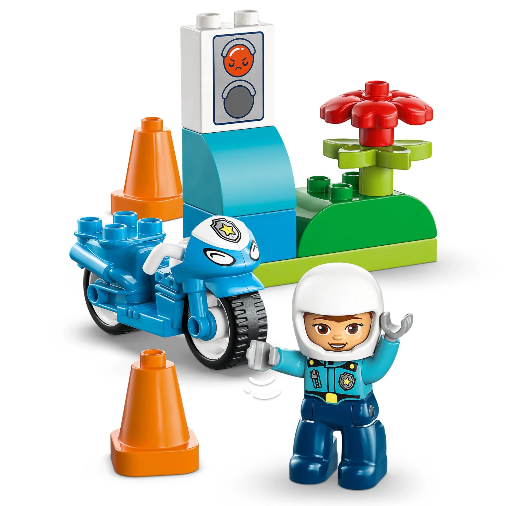 Assembly & Construction>LEGO® DUPLO® Town Blue Police Motorcycle