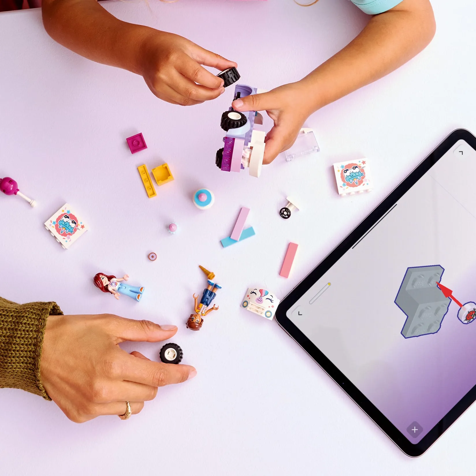 Hot Friends Unicorn Cake Delivery Car Kids Assembly & Construction