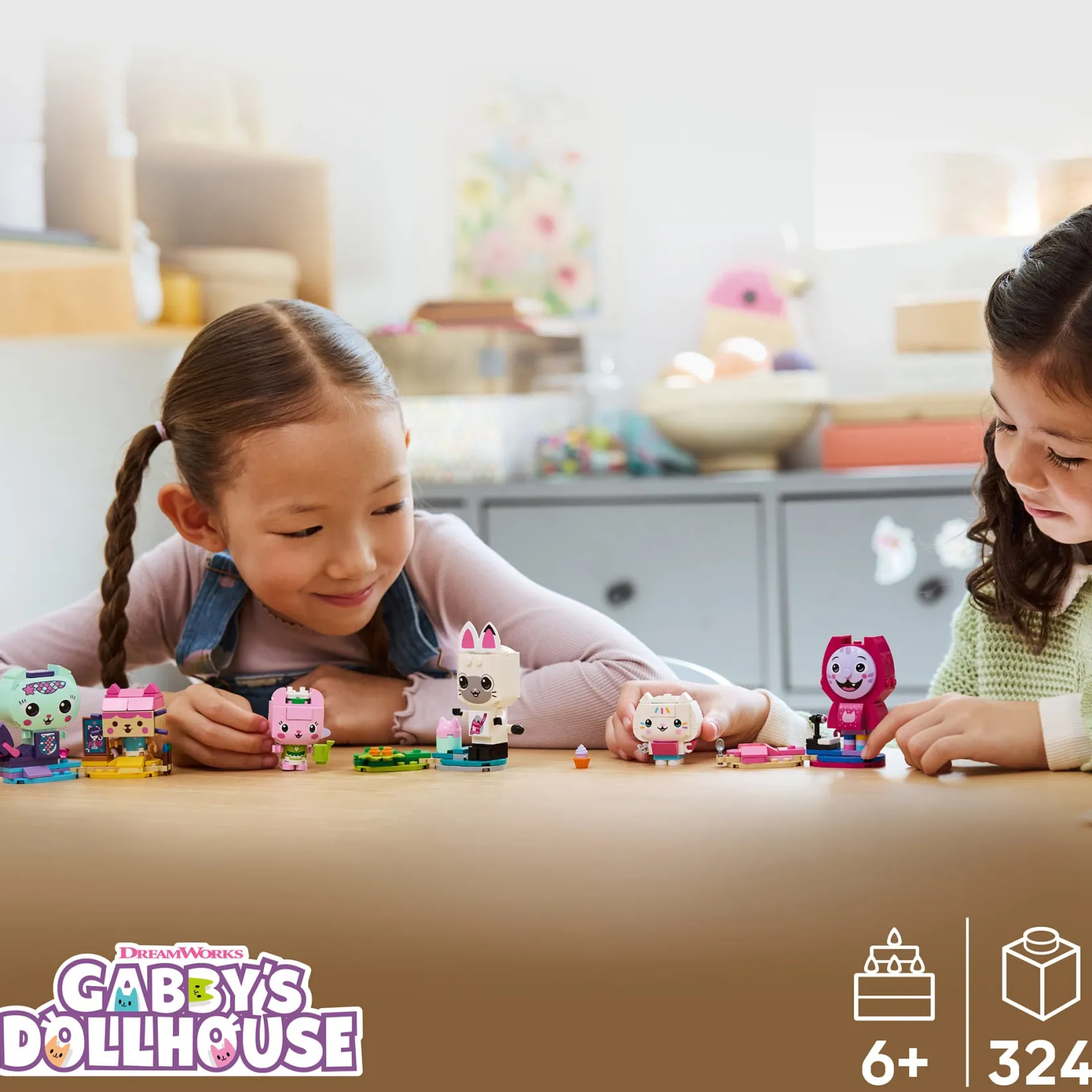 New Gabby’s Dollhouse Gabby’s Brick-Built Cat Friends Kids Assembly & Construction