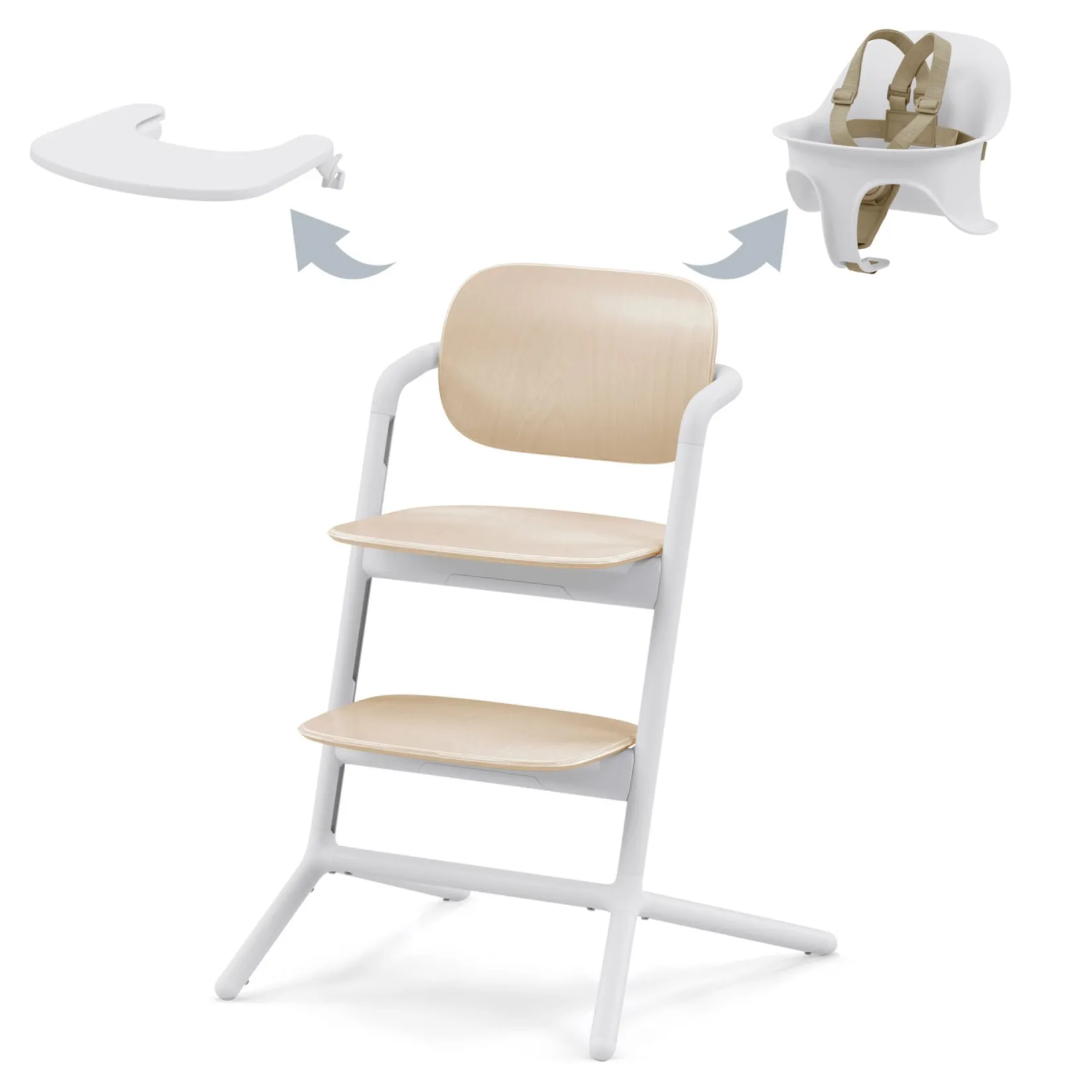 High Chairs & Booster Seats|High Chairs & Booster Seats>Cybex LEMO 2 High Chair 3-in-1 - Sand White