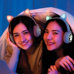 Motorized & Electronic>Kid Jouets Lexibook - 2 in 1 Bluetooth® and Wired Headphones with lights - Cat Ear