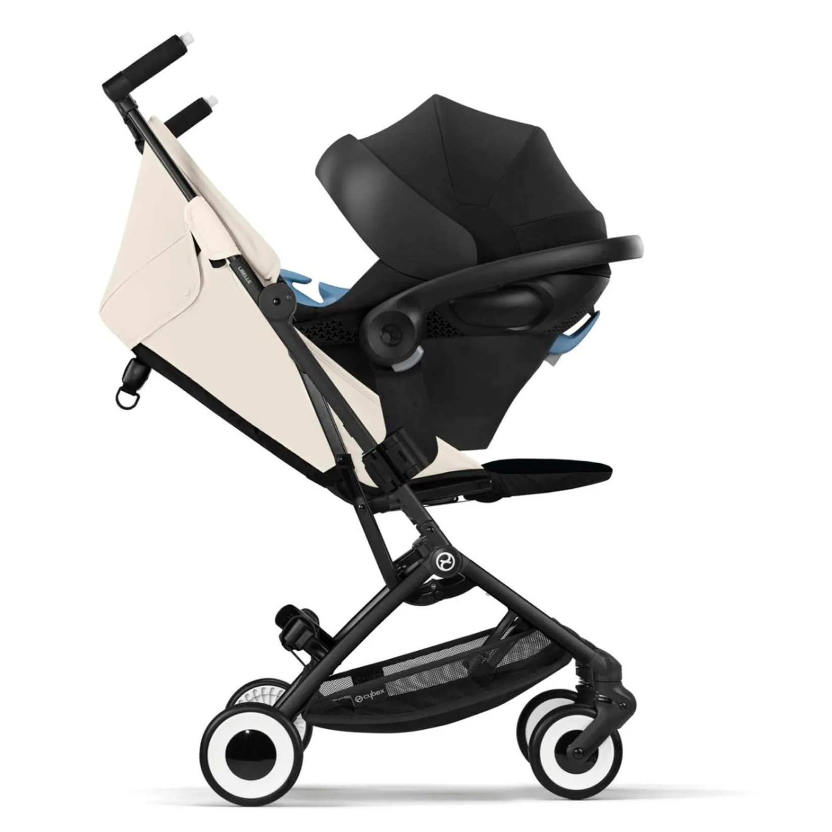 Outlet Libelle Stroller - Black / Canvas White Kids Strollers|Strollers & Trailers