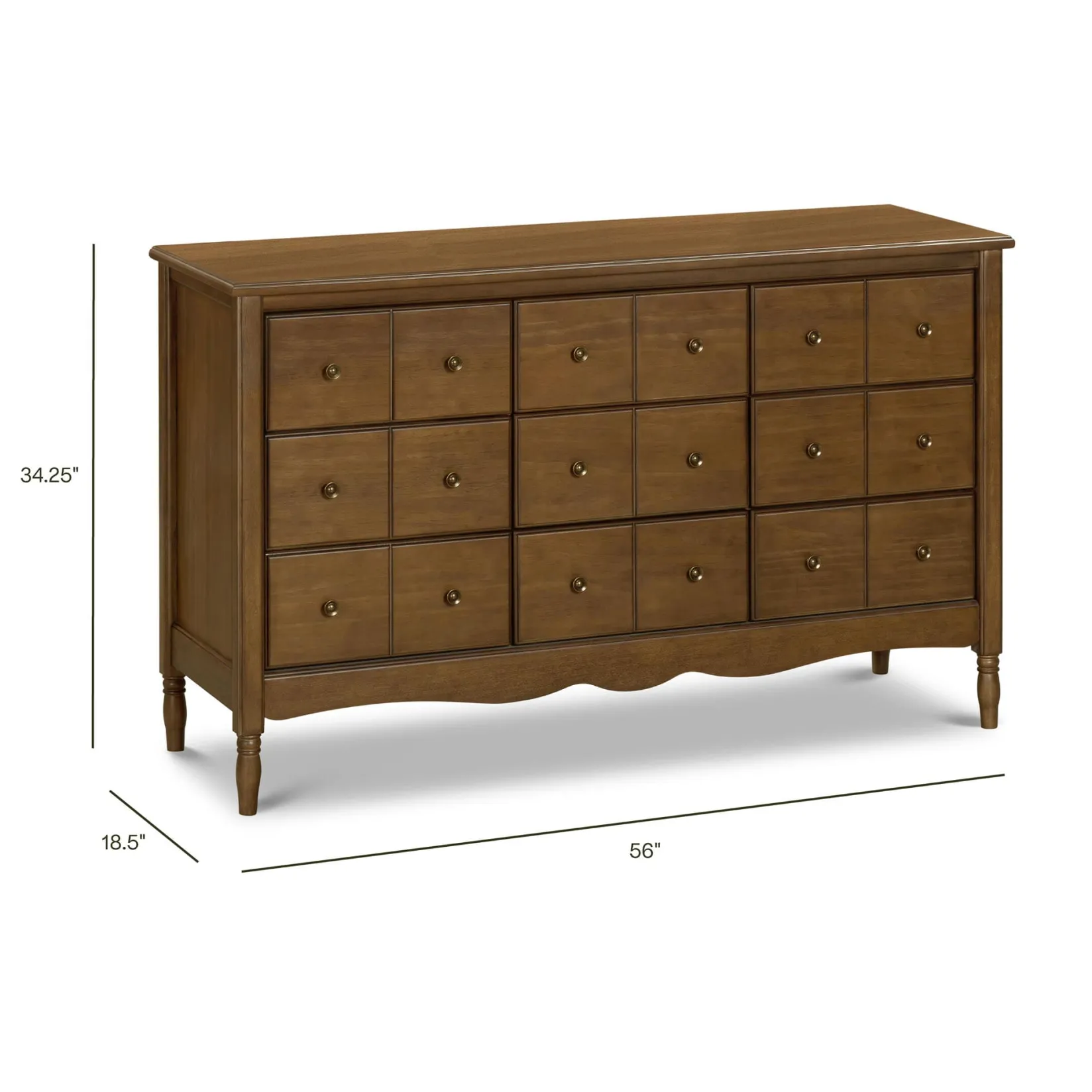 Storage Furniture>Namesake Liberty 9 Drawers Dresser - Natural Walnut