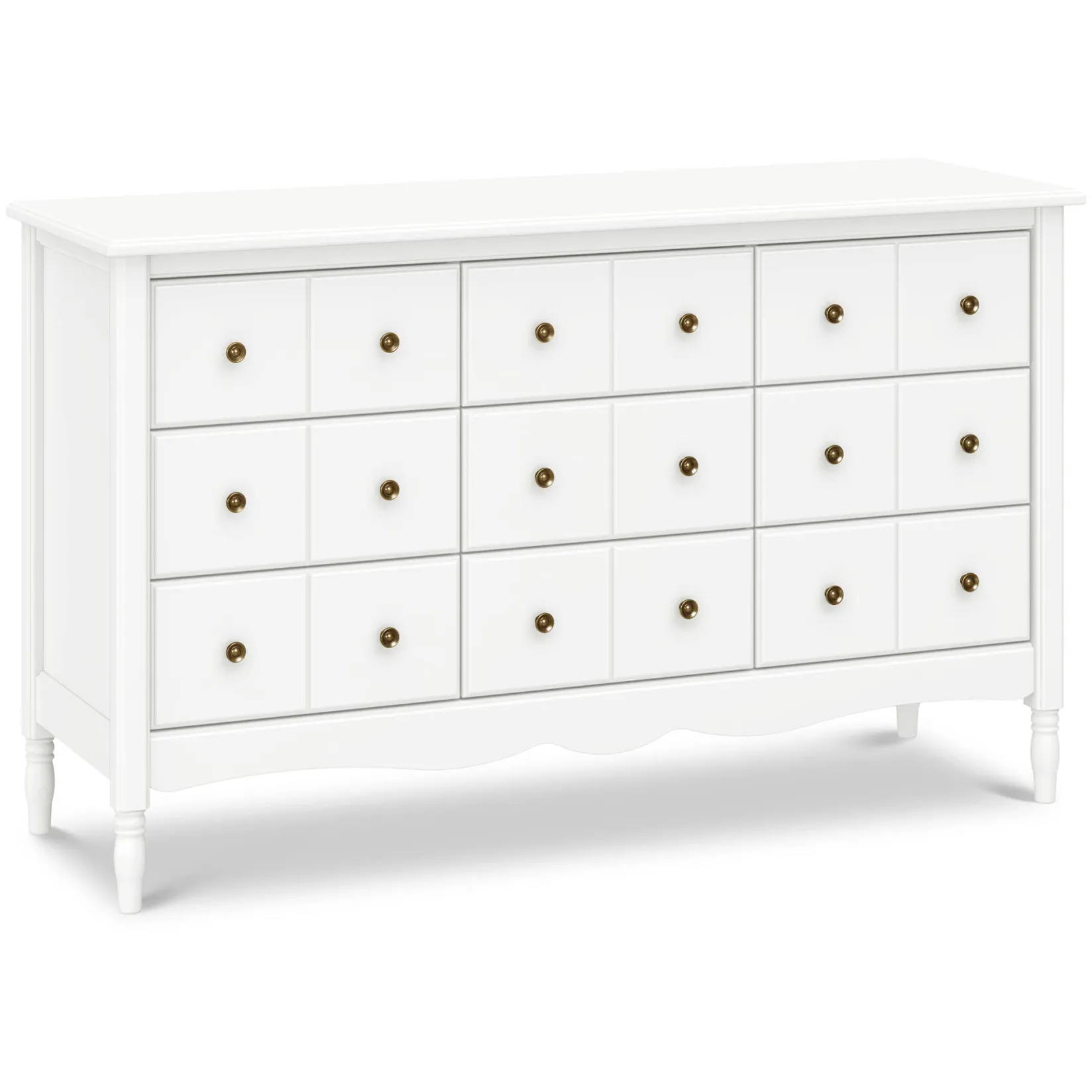 New Liberty 9 Drawers Dresser - Warm White Storage Furniture