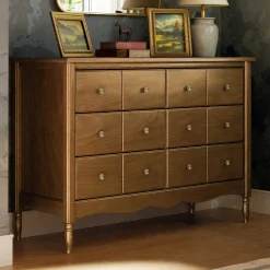 Hot Liberty 6-Drawer Assembled Dresser - Natural Walnut Storage Furniture