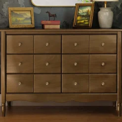 Hot Liberty 6-Drawer Assembled Dresser - Natural Walnut Storage Furniture