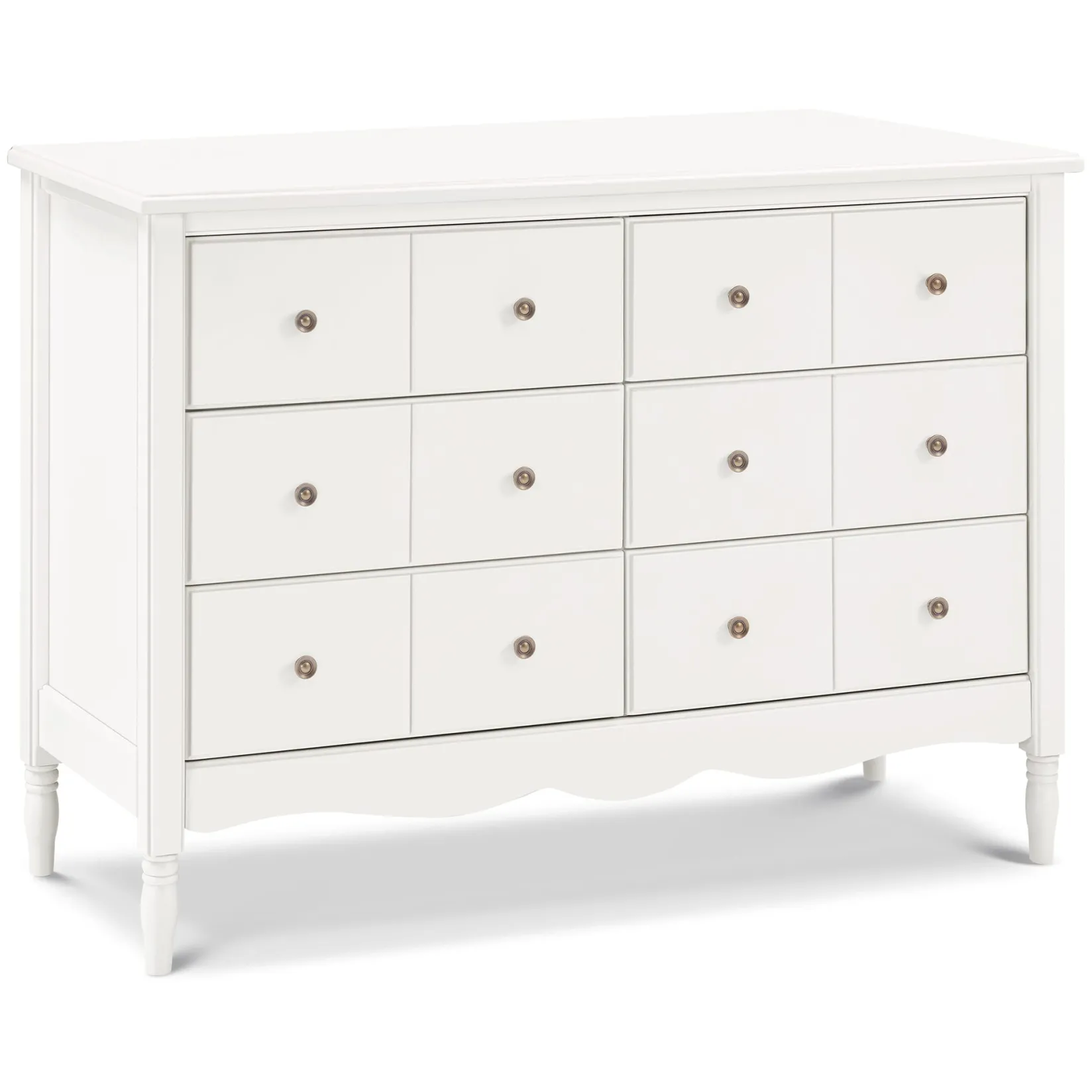 Outlet Liberty 6-Drawer Assembled Dresser - Warm White Storage Furniture