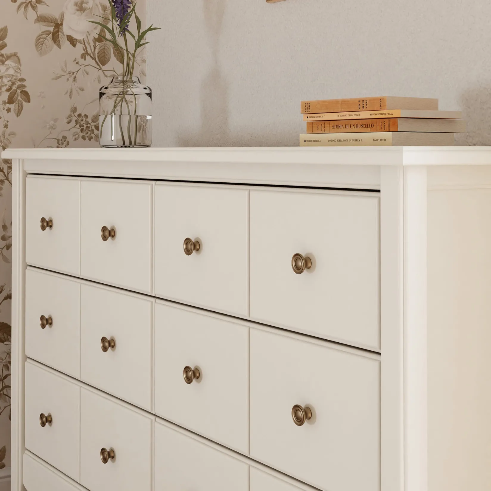 Outlet Liberty 6-Drawer Assembled Dresser - Warm White Storage Furniture