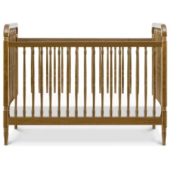 Liberty 3-in-1 Convertible Spindle Crib With Conversion Kit - Natural Walnut Cribs & Mattresses|Cribs & Mattresses