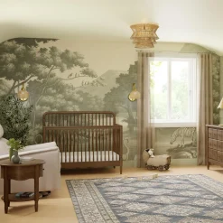 Liberty 4-in-1 Convertible Spindle Crib - Natural Hazelnut Cribs & Mattresses|Cribs & Mattresses