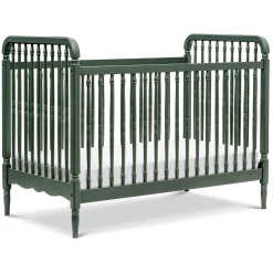 Hot Liberty 3-in-1 Convertible Spindle Crib With Conversion Kit - Forest Green Cribs & Mattresses|Cribs & Mattresses