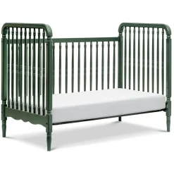 Hot Liberty 3-in-1 Convertible Spindle Crib With Conversion Kit - Forest Green Cribs & Mattresses|Cribs & Mattresses