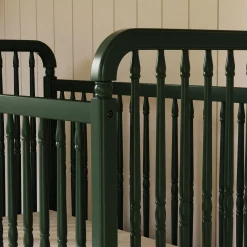 Hot Liberty 3-in-1 Convertible Spindle Crib With Conversion Kit - Forest Green Cribs & Mattresses|Cribs & Mattresses