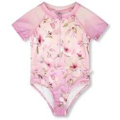 Swimsuits>Deux par Deux Flowers Swimsuit 7-12 Lilac