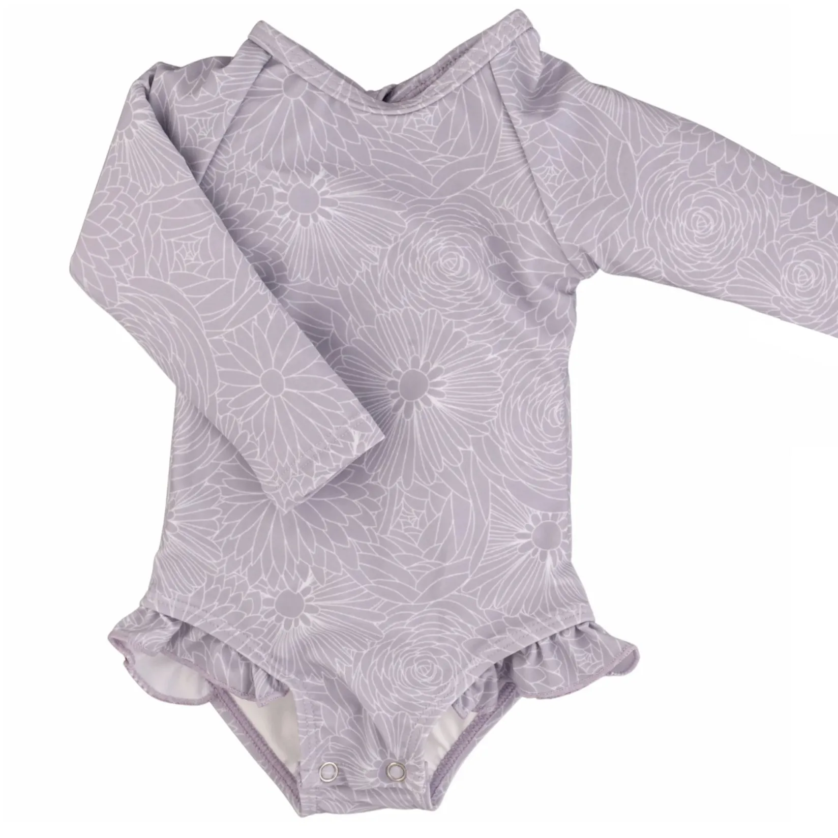 Swimsuits>Current Tyed Lily Ruffle Swimsuit 0-24m Lilac