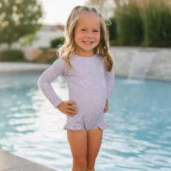Swimsuits>Current Tyed Lily Ruffle Swimsuit 0-24m Lilac