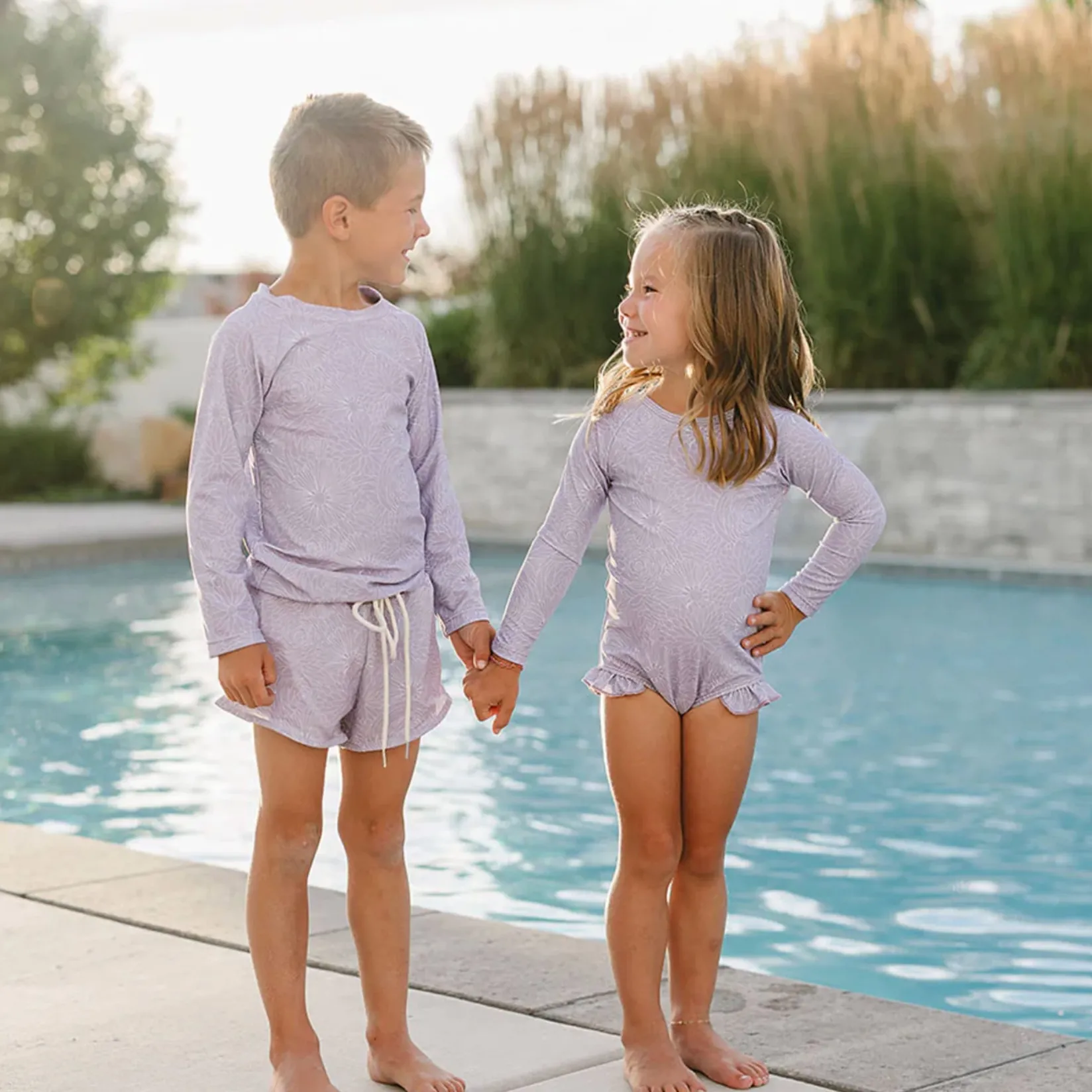 Swimsuits>Current Tyed Lily Ruffle Swimsuit 0-24m Lilac