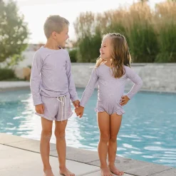 Swimsuits>Current Tyed Lily Ruffle Swimsuits 2-7y Lilac