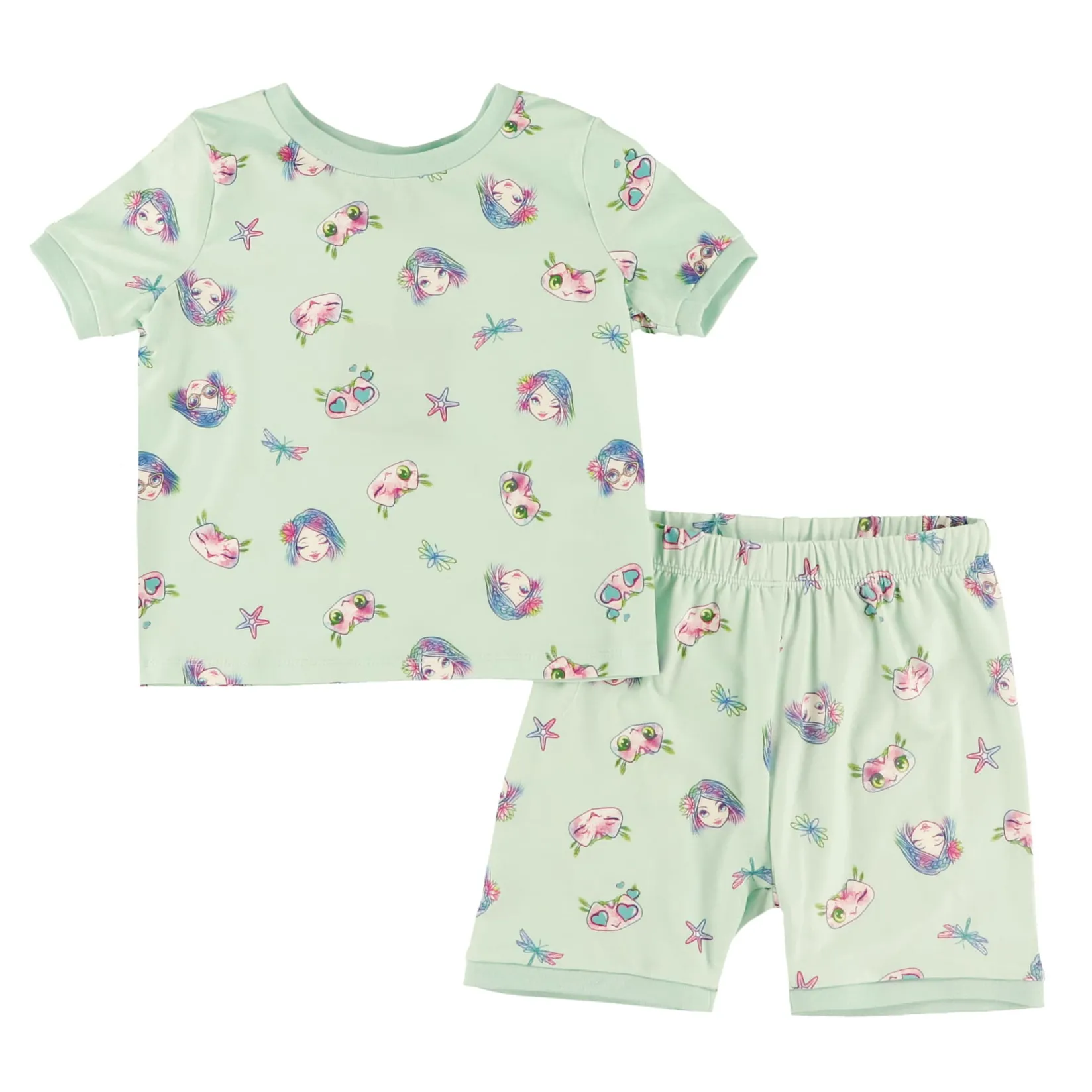 Pajamas & Bathrobes>Nebulous Stars Lilya Pajamas 4-12y Turquoise