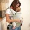Outdoors & Travel|Baby Carriers>Gustine Linen Baby Carrier 3 Positions - Mint