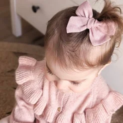 Sale Linen Bow Clips (2) BOY Fashion Accessories|Fashion Accessories