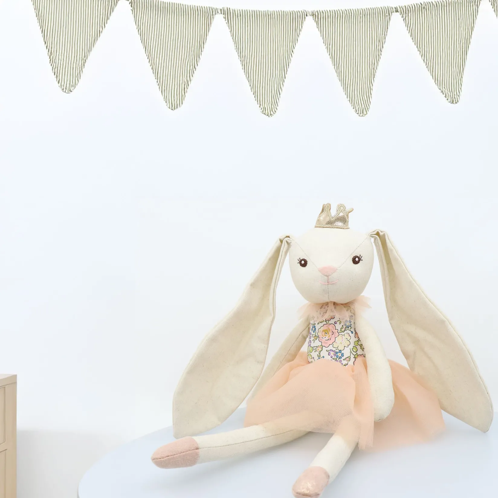 Plush Toys>Bebe Confort Linen Bunny Ballerina Dress