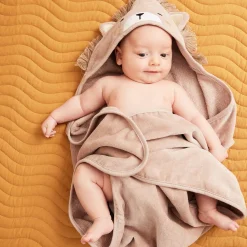 Towels & Wipes|Towels & Wipes>Petit Lem Lions 4 Pieces Bath Set Taupe