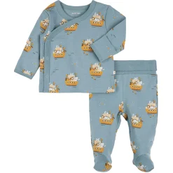 Outfit Sets>Petit Lem Lions Ark Pants Set 0-9m Turquoise