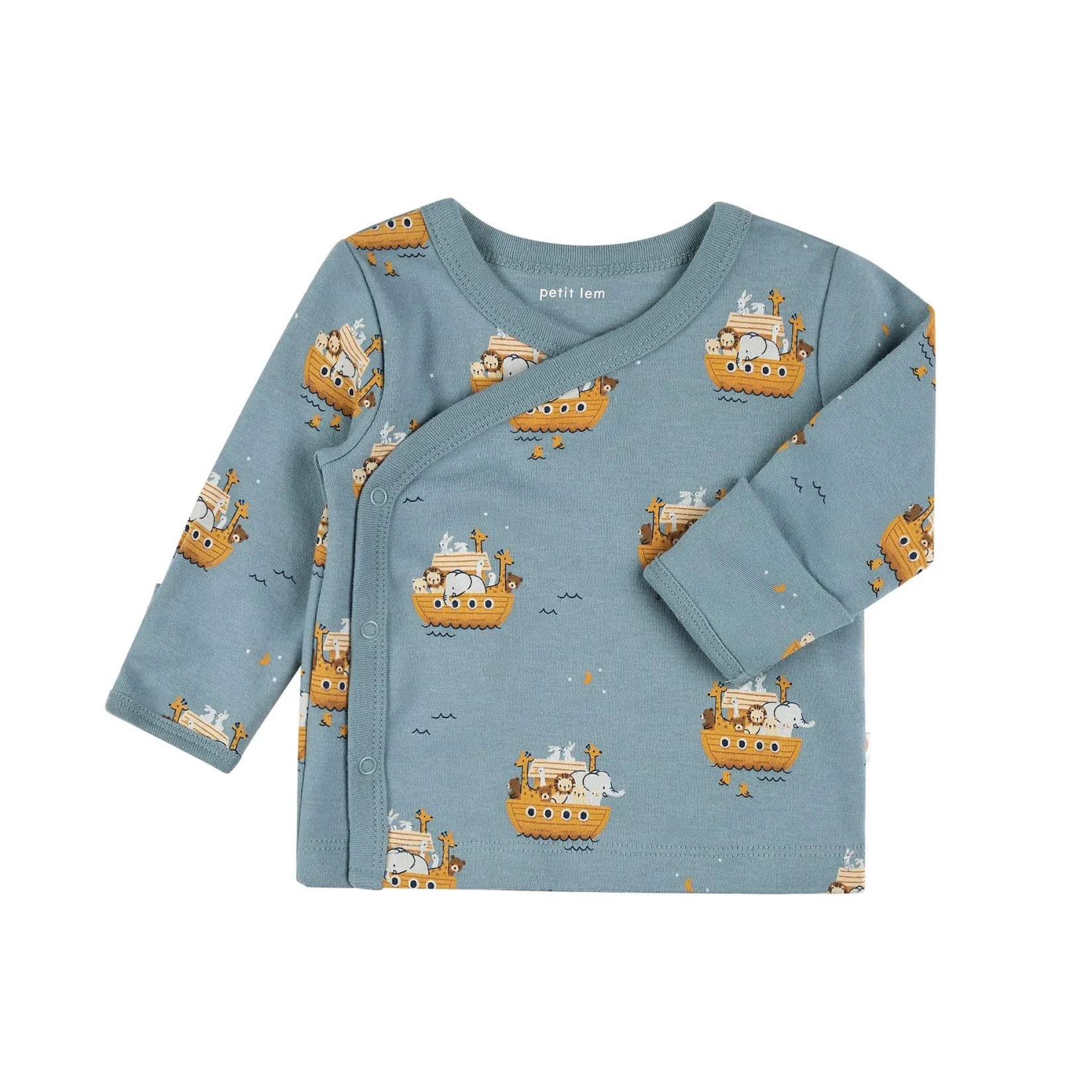 Outfit Sets>Petit Lem Lions 4pc Set Premie Turquoise
