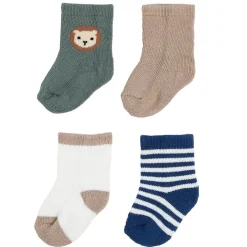 Socks|Underwear & Socks>Petit Lem Lions 4pc Socks 0-12m Turquoise