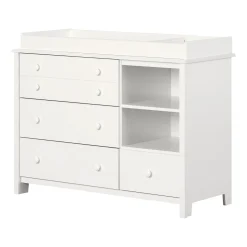 Changing Tables>South Shore Little Smileys Changing Table with Station - Pure White