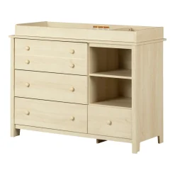Sale Little Smileys Changing Table with Removable Station - Bleached Oak Changing Tables
