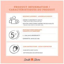 Sale Little Smileys Changing Table with Removable Station - Bleached Oak Changing Tables