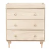 Best Lolly 3-Drawer Changer Dresser with Removable Changing Tray - Washed Natural Changing Tables