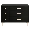Lolly 6-Drawer Double Dresser - Black / Washed Natural Storage Furniture