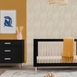 Lolly 6-Drawer Double Dresser - Black / Washed Natural Storage Furniture