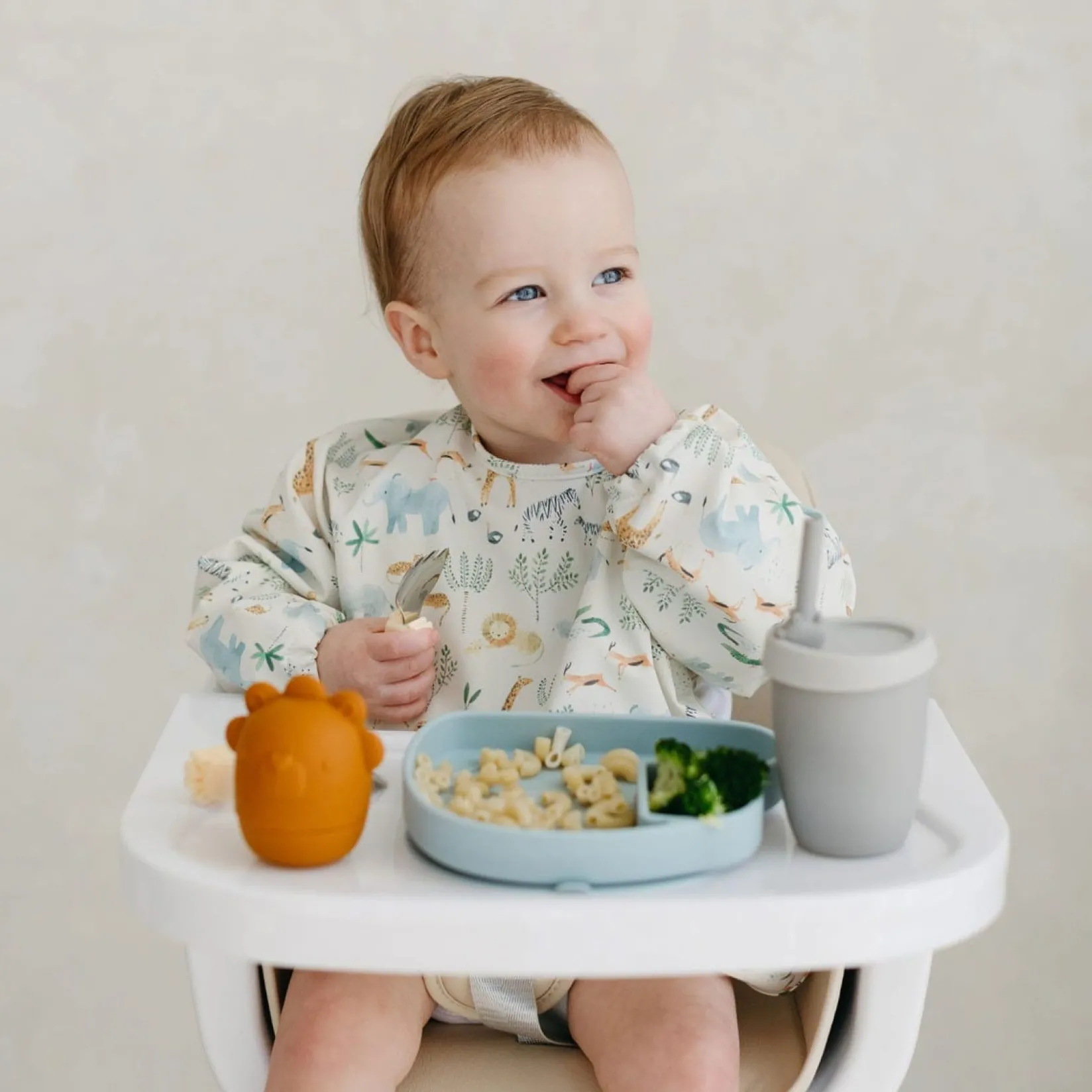 Long Sleeves Waterproof Bib - Safari Kids Breastfeeding|Bibs