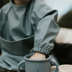 Online Long-sleeved Bib with integrated pocket 6-24m - Majestic Blue Kids Bibs|Breastfeeding