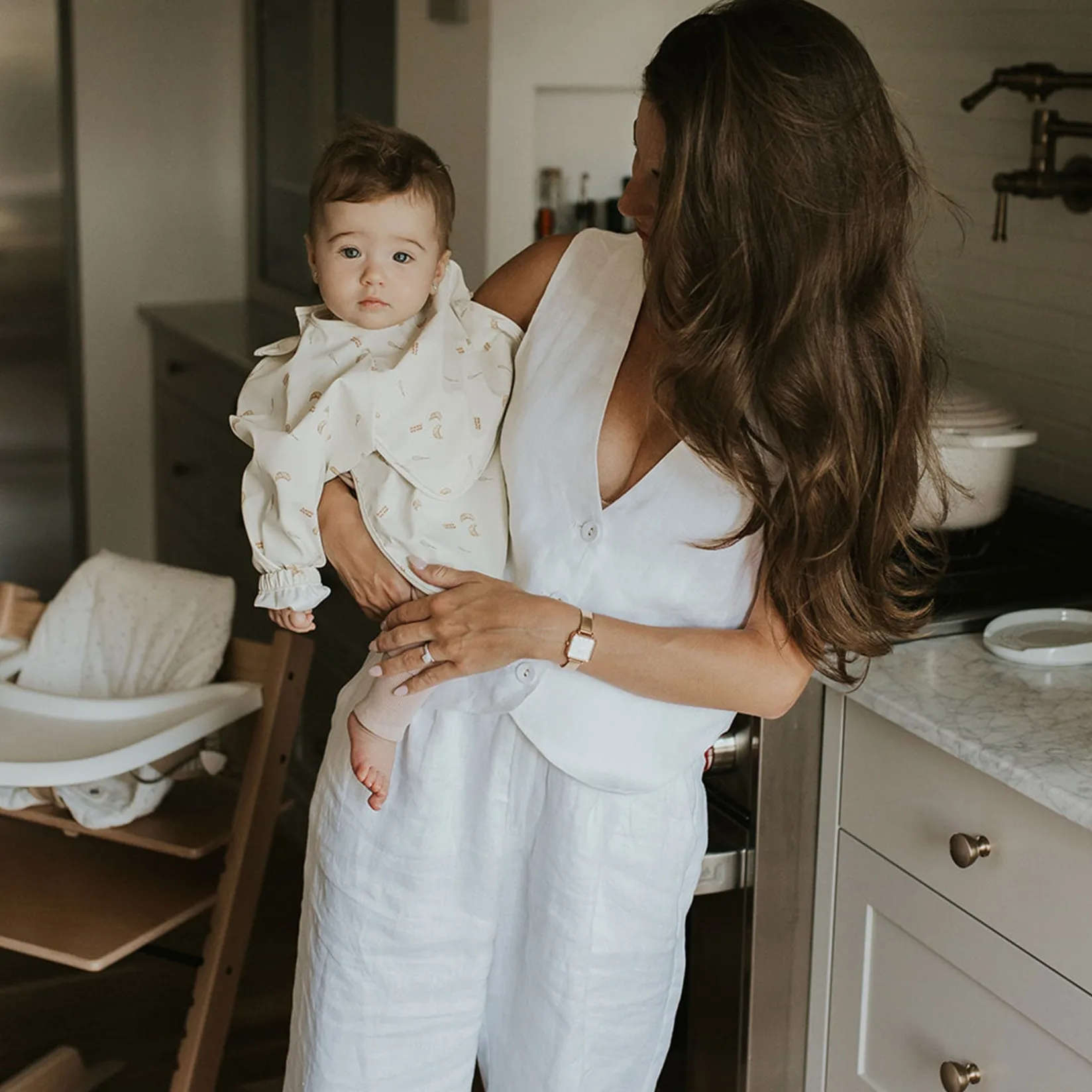 New Long-sleeved Bib with integrated pocket 6-24m - Breakfast Kids Breastfeeding|Bibs