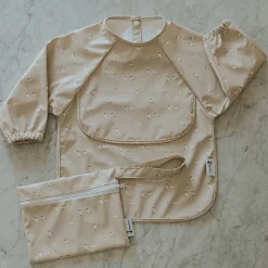 Breastfeeding|Bibs>Micasso Long-sleeved Bib with integrated pocket 6-24m -Dogs