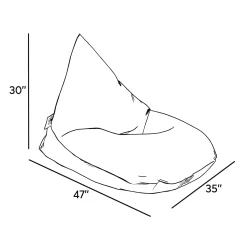 Kid'S Tables & Chairs>Arico Lounge Junior Bean Bag Paloma - White