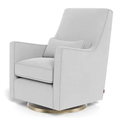 Best Luca Rocking and Swivel Chair - Ash / Gold Gliders & Rocking Chairs|Gliders & Rocking Chairs