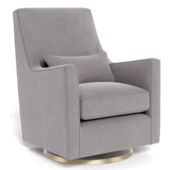 Discount Luca Rocking and Swivel Chair - Pebble Grey / Gold Gliders & Rocking Chairs|Gliders & Rocking Chairs