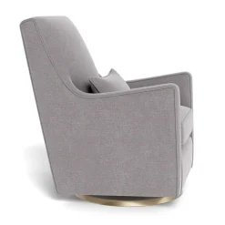 Discount Luca Rocking and Swivel Chair - Pebble Grey / Gold Gliders & Rocking Chairs|Gliders & Rocking Chairs